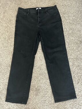 Nine West Men's Black Straight Jeans